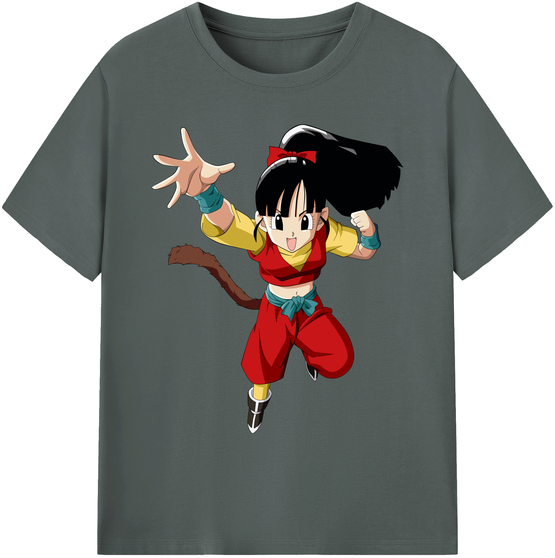 （画像用） ドラゴンボール パン DRAGON BALL Pan 綿100％ メンズ半袖Tシャツ｜肌触りやわらか＆通気性